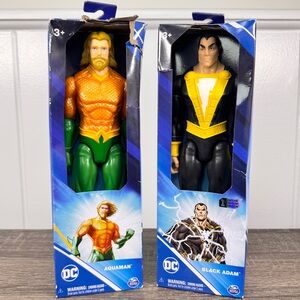 NEW DC Comics Aquaman and Black Adam Action Figures
